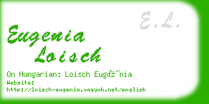 eugenia loisch business card